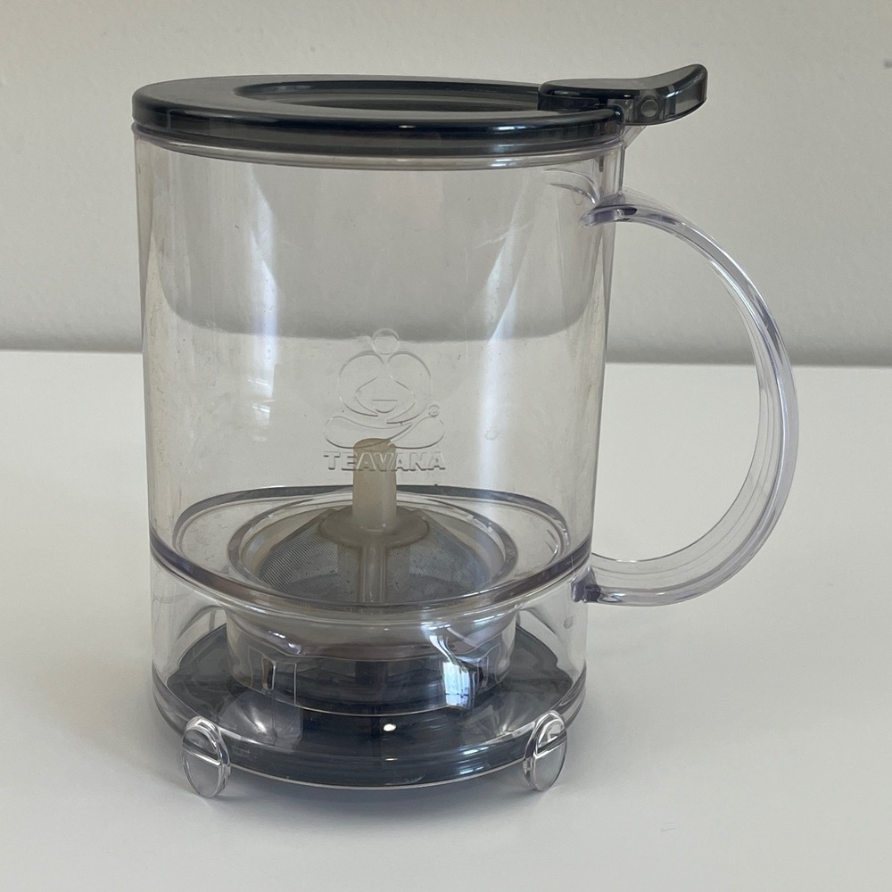 Teavana Perfectea Maker Tea Steeper Clear Black Infuser Pitcher Loose Leaf